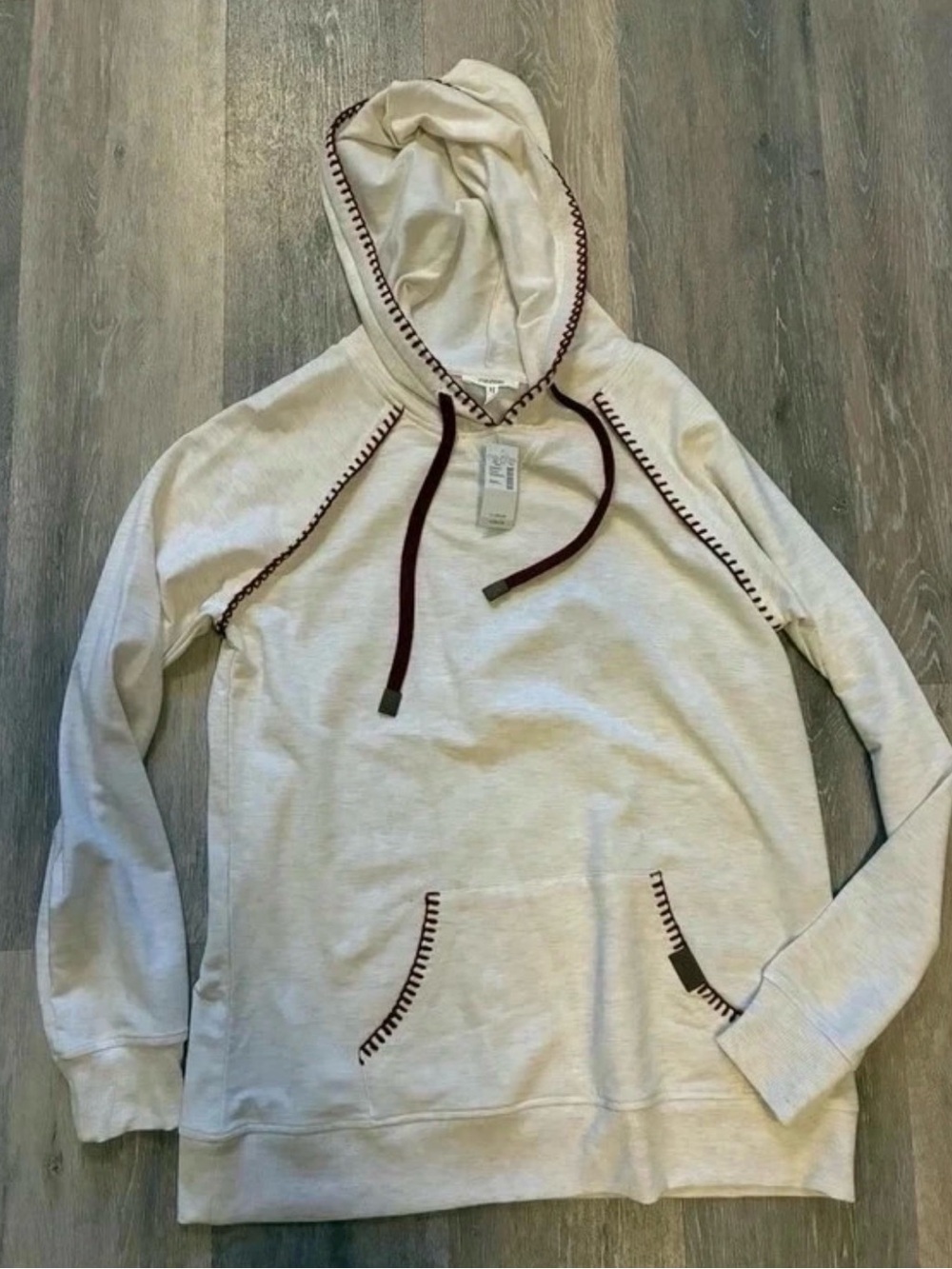 Maurice’s Women's Cream Hooded Pullover Sweater NWT size Small